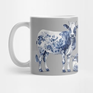 Delftware Cow and Milk Jar Mug